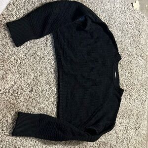 Black cropped sweater